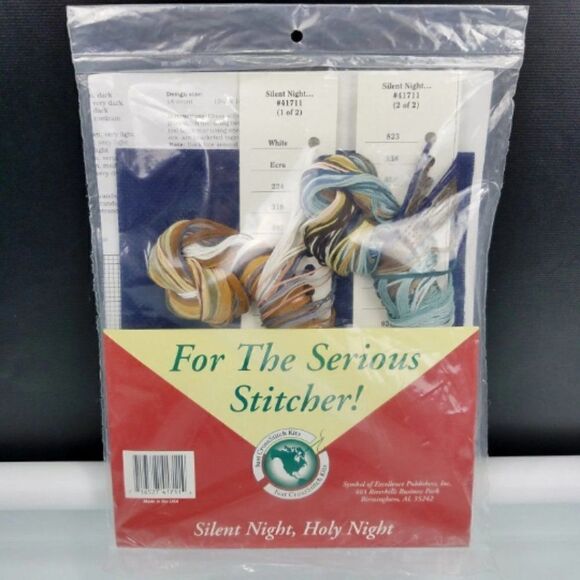 Silent Night Holy Night Just Cross Stitch Cathy Livingston Kit No 41711 - Picture 3 of 7